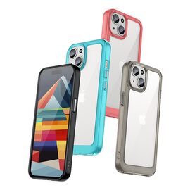 iPhone 15 Plus Outer Space reinforced case with flexible frame - transparent | Techbox