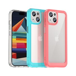 iPhone 15 Plus Outer Space reinforced case with flexible frame - transparent | Techbox