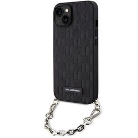 Karl Lagerfeld KLHCP14SSACKLHPK iPhone 14 6.1" black/black hardcase Saffiano Monogram Chain - Apple Cases - Cases - Techbox