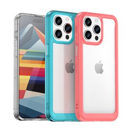 Reinforced case with flexible frame for iPhone 15 Pro Outer Space - blue | Techbox