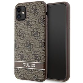 Guess GUHCN61P4SNW iPhone 11 / Xr brown/brown hardcase 4G Stripe - Uncategorized Cases (2) - Cases - Techbox