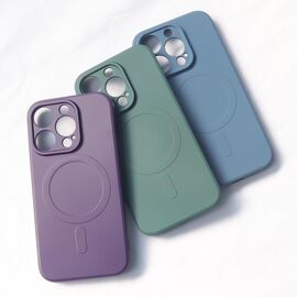 MagSafe Compatible Silicone Case for iPhone 15 Plus Silicone Case - Purple | Techbox