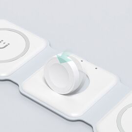 Dudao A11N 15W 3in1 Inductive Charger - White + USB-C / USB-C Cable | Techbox