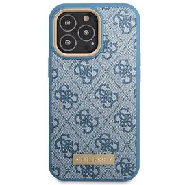 Guess GUHMP14LU4GPRB iPhone 14 Pro 6.1" blue/blue hard case 4G Logo Plate MagSafe - Apple Cases - Cases - Techbox