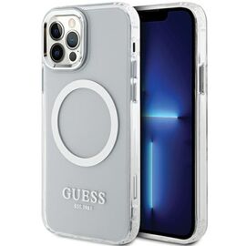 Guess Metal Outline Magsafe case for iPhone 12 / iPhone 12 Pro - silver - Uncategorized Cases (2) - Cases - Techbox