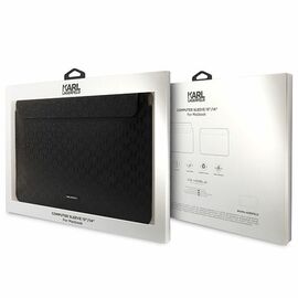 Karl Lagerfeld Saffiano Plaque case for a 14" laptop - black | Techbox