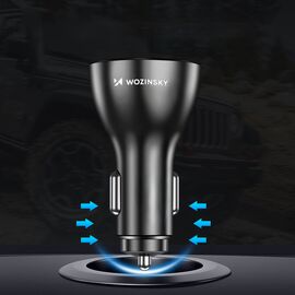 Wozinsky WCCAW 50W 4x USB-A QC car charger - white | Techbox