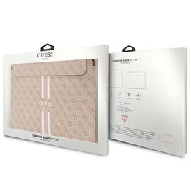 Guess 4G Printed Stripes cover for a 14" laptop - pink | Techbox