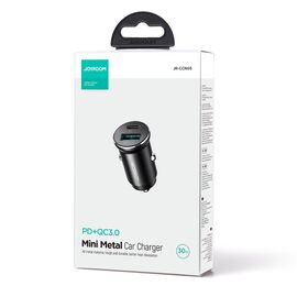 Joyroom JR-CCN05 30W USB-A USB-C mini car charger - black | Techbox