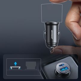 Joyroom JR-CCN05 30W USB-A USB-C mini car charger - black | Techbox