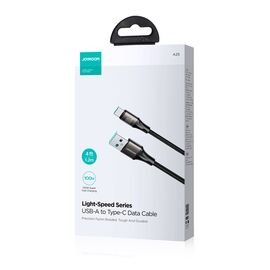Joyroom Light-Speed ​​Series SA25-AC6 USB-A / USB-C Fast Transfer Cable 100W 1.2m - Black - Cables & Adapters - Cables & Accessories - Techbox
