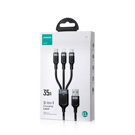 Joyroom Multi-Use Series S-A18 3in1 USB-A - Lightning / USB-C / micro USB cable 0.3m - black - Cables & Adapters - Cables & Accessories - Techbox