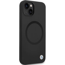 BMW BMHMP14SSILBK2 case for iPhone 14 - black Signature Liquid Silicone MagSafe | Techbox
