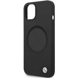 BMW BMHMP14SSILBK2 case for iPhone 14 - black Signature Liquid Silicone MagSafe | Techbox