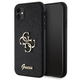 Guess GUHCN61HG4SGK case for iPhone 11 / Xr - black Glitter Script Big 4G | Techbox