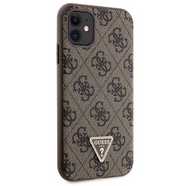 Guess GUHCN61P4TDSCPW Case for iPhone 11 / Xr - Brown Crossbody 4G Metal Logo |  Techbox