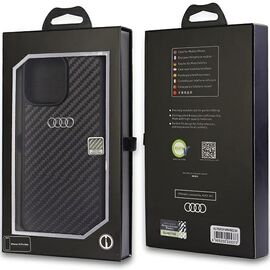 Audi Carbon Fiber iPhone 14 Pro Max 6.7" black/black hardcase AU-TPUPCIP14PM-R8/D2-BK | Techbox