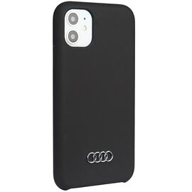 Audi Silicone Case iPhone 12/12 Pro 6.1" black/black hardcase AU-LSRIP12P-Q3/D1-BK | Techbox