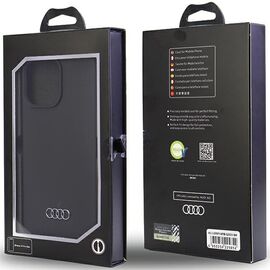 Audi Silicone Case iPhone 14 Pro Max 6.7" black/black hardcase AU-LSRIP14PM-Q3/D1-BK | Techbox