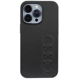 Audi Synthetic Leather iPhone 13 Pro / 13 6.1" black/black hardcase AU-TPUPCIP13P-TT/D1-BK | Techbox