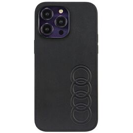 Audi Synthetic Leather iPhone 14 Pro Max 6.7" black/black hardcase AU-TPUPPCIP14PM-TT/D1-BK | Techbox