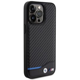 BMW Leather Carbon case for iPhone 15 Pro Max - black | Techbox