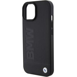 BMW MagSafe Leather Hot Stamp case for iPhone 15 Plus - black - Apple Cases - Cases - Techbox