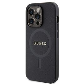 Guess GUHMP14LPSAHMCK case for iPhone 14 Pro - black Saffiano MagSafe - Apple Cases - Cases - Techbox