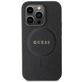 Guess GUHMP14LPSAHMCK case for iPhone 14 Pro - black Saffiano MagSafe - Apple Cases - Cases - Techbox