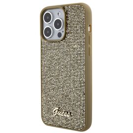 Guess Disco Metal Script case for iPhone 15 Pro Max - gold - Apple Cases - Cases - Techbox