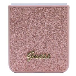 Guess Glitter Script case for Samsung Galaxy Z Flip 5 - pink | Techbox