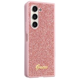 Guess Glitter Script case for Samsung Galaxy Z Fold 5 - pink | Techbox