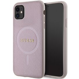 Guess GUHMN61PSAHMCP case for iPhone 11 / Xr - pink Saffiano MagSafe - Uncategorized Cases (2) - Cases - Techbox
