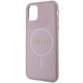 Guess GUHMN61PSAHMCP case for iPhone 11 / Xr - pink Saffiano MagSafe - Uncategorized Cases (2) - Cases - Techbox
