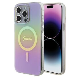 Guess IML Iridescent MagSafe case for iPhone 15 Pro - pink | Techbox