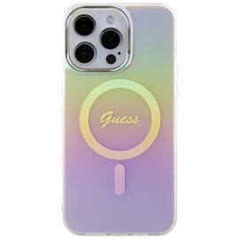 Guess IML Iridescent MagSafe case for iPhone 15 Pro - pink | Techbox