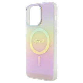Guess IML Iridescent MagSafe case for iPhone 15 Pro - pink | Techbox