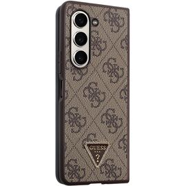 Guess Leather 4G Triangle Strass case for Samsung Galaxy Z Fold 5 - brown | Techbox