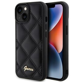 Guess Quilted Metal Logo case for iPhone 15 - black - Uncategorized Cases (2) - Cases - Techbox