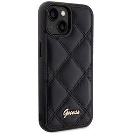 Guess Quilted Metal Logo case for iPhone 15 - black - Uncategorized Cases (2) - Cases - Techbox