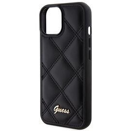 Guess Quilted Metal Logo case for iPhone 15 - black - Uncategorized Cases (2) - Cases - Techbox