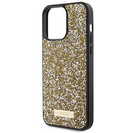 Guess Rhinestone Metal Logo case for iPhone 15 Pro Max - yellow | Techbox