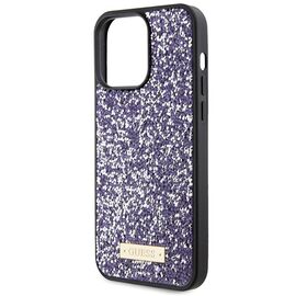 Guess Rhinestone Metal Logo case for iPhone 15 Pro - pink | Techbox