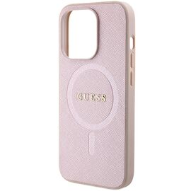 Guess Saffiano MagSafe case for iPhone 15 Pro - pink - Apple Cases - Cases - Techbox