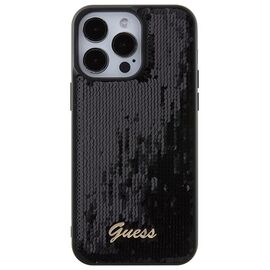 Guess Sequin Script Metal case for iPhone 15 Pro Max - black | Techbox