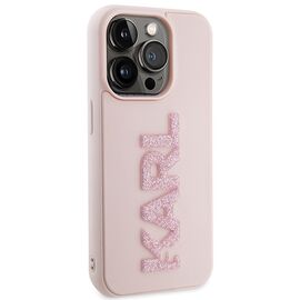 Karl Lagerfeld 3D Rubber Glitter Logo case for iPhone 15 Pro Max - pink - Apple Cases - Cases - Techbox