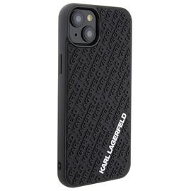 Karl Lagerfeld 3D Rubber Multi Logo case for iPhone 15 Plus - black - Apple Cases - Cases - Techbox