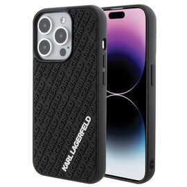 Karl Lagerfeld 3D Rubber Multi Logo case for iPhone 15 Pro - black - Apple Cases - Cases - Techbox