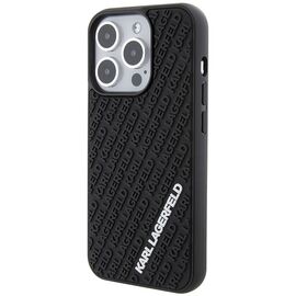 Karl Lagerfeld 3D Rubber Multi Logo case for iPhone 15 Pro - black - Apple Cases - Cases - Techbox