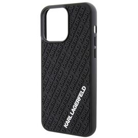Karl Lagerfeld 3D Rubber Multi Logo case for iPhone 15 Pro Max - black - Apple Cases - Cases - Techbox